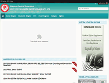 Tablet Screenshot of enformatik.sdu.edu.tr