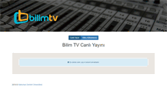 Desktop Screenshot of bilimtv.sdu.edu.tr