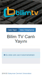 Mobile Screenshot of bilimtv.sdu.edu.tr