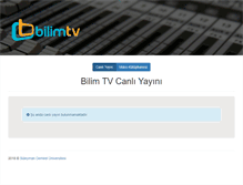 Tablet Screenshot of bilimtv.sdu.edu.tr