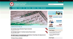 Desktop Screenshot of ilahiyat.sdu.edu.tr
