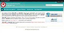 Tablet Screenshot of kablosuz.sdu.edu.tr