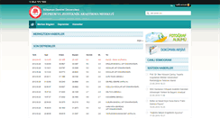 Desktop Screenshot of deprem.sdu.edu.tr